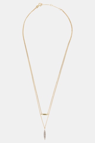 Collier double-rang Marcelia Or jaune et diamants