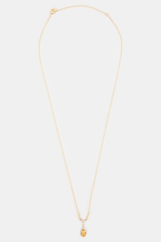 Collier Assirala Or jaune, diamants et citrine
