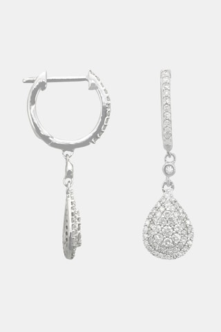 Boucles d'oreilles Princesse Stella Or blanc et diamants
