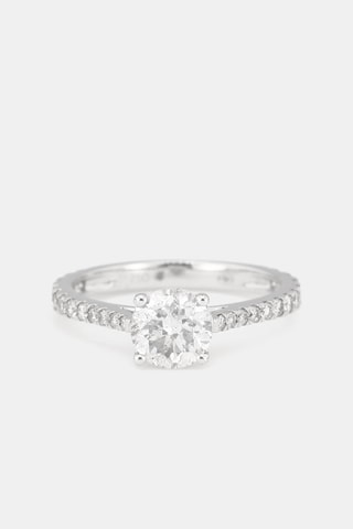 Solitaire Royal Or blanc et diamants