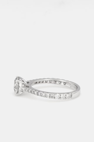 Solitaire Royal Or blanc et diamants