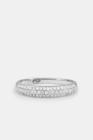 Alliance Eclat douceur Or blanc et diamants