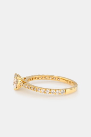 Solitaire Royal Or jaune et diamants