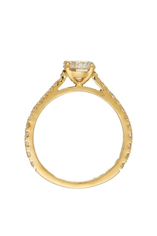 Solitaire Royal Or jaune et diamants