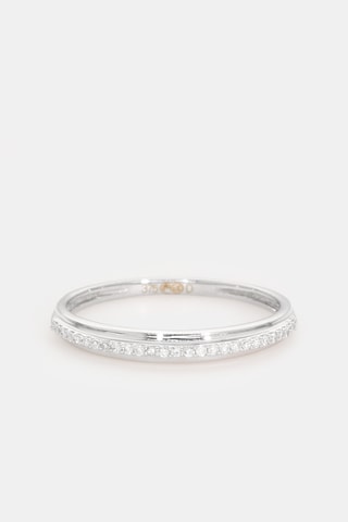 Anel Lourdes - Ouro branco e diamantes