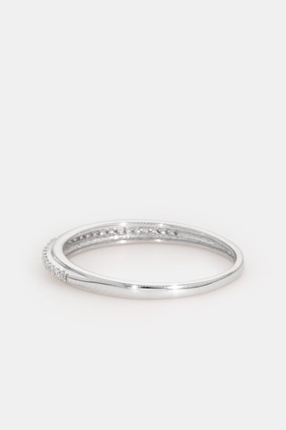 Anel Lourdes - Ouro branco e diamantes
