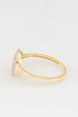 Anel Joeline Ouro amarelo, diamantes e safiras
