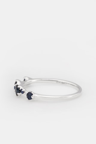 Ring Witgoud en Saffieren
