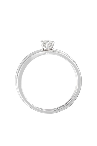 2 Ringen Duo Witgoud en Diamanten