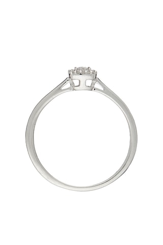 Anel Marry Me Ouro branco e diamantes 0,05 quilates