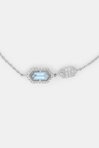 Armband Brianna Witgoud, Diamanten en Topaas