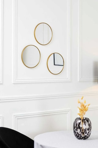3 espelhos Toronto - 26 cm - Dourado