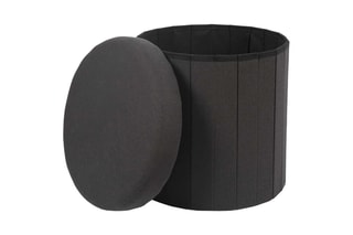 Caixa pufe dobrável Pills - Preto
