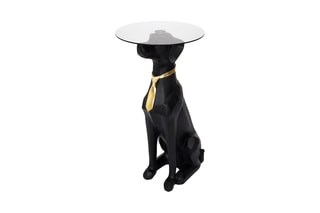 Mesa baixa Preto e dourado