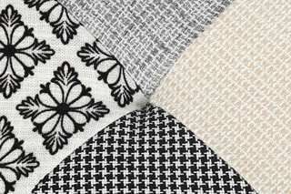 Pufe Patchwork Preto e branco
