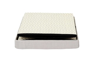 Baú pufe dobrável Mirage 38 x 38 x 38 cm - Cinzento