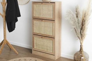 Sapateira 3 portas batentes Bali - 60 x 113 x 24 cm