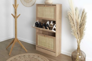 Sapateira 3 portas batentes Bali - 60 x 113 x 24 cm