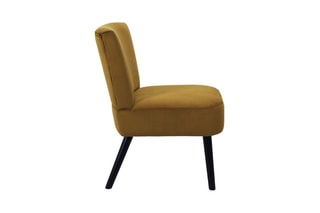 Cadeirão com braços Giulia Amarelo e preto
