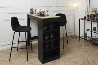 2 cadeiras de bar Giulia 
Preto