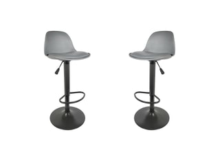 2 bancos de bar Cinzento