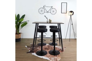 2 bancos de bar Mumford Black Forest 
Preto