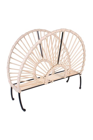 Suporte para revistas em vime Natural
