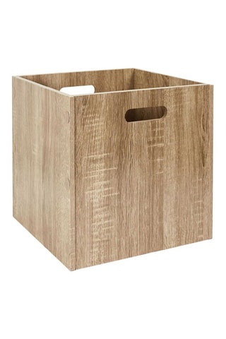 Cubo de arrumação - 27 l - Castanho