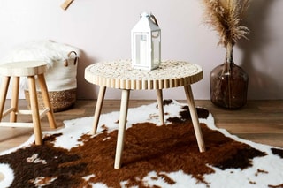Mesa baixa Rondin 
Natural