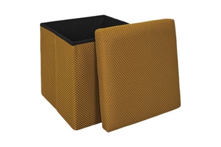 Pufe-baú Atome - Amarelo - Em poliéster
