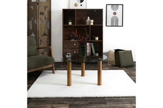Mesa baixa em vidro Clara - 75 x 45 x 75 cm