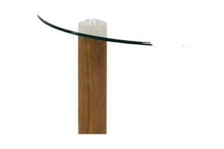 Mesa baixa em vidro Clara - 75 x 45 x 75 cm