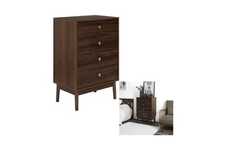Cómoda 4 gavetas em pinho Tiffany - 60 x 90 x 40 cm