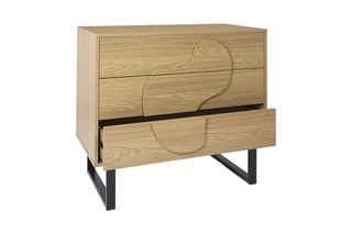 Cómoda 3 gavetas Calyspo - 90 x 79 x 49 cm