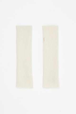 Kasjmier Vingerloze Handschoenen Wit