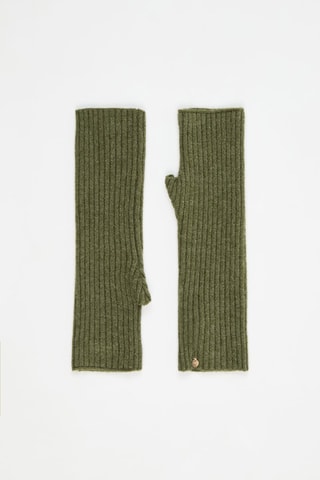Kasjmier Vingerloze Handschoenen - Kaki