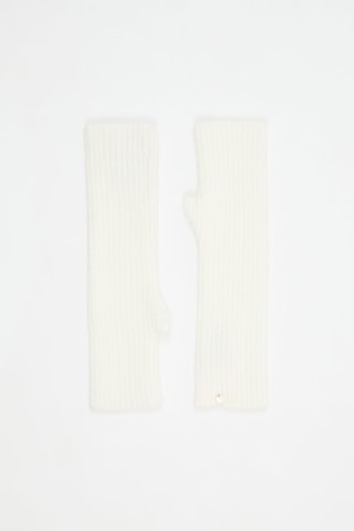 Kasjmier Vingerloze Handschoenen - Wit