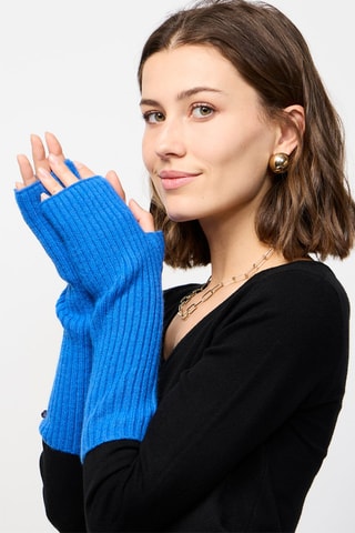 Kasjmier Vingerloze Handschoenen - Koningsblauw