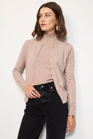 Kasjmier Trui en Vest - Beige
