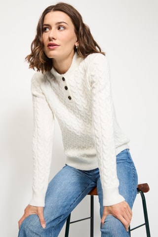 Camisola de caxemira - Branco