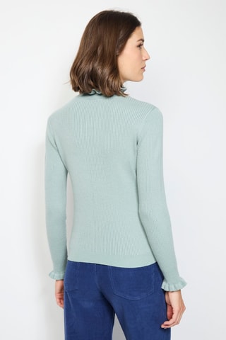 Pull en cachemire et soie - Turquoise