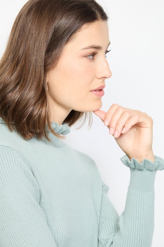 Pull en cachemire et soie - Turquoise