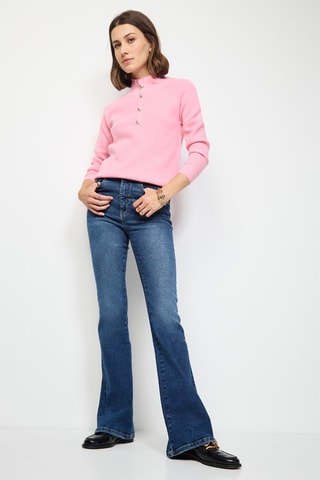 Camisola de caxemira e seda - Rosa