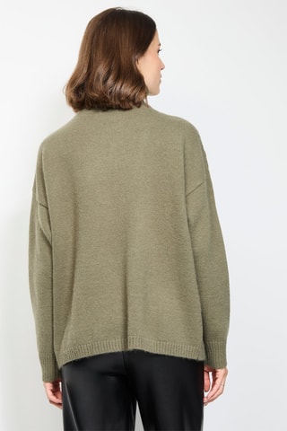 Pull poncho en cachemire - Vert