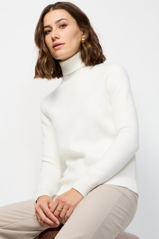 Camisola em caxemira - Branco