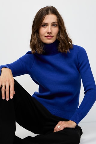 Pull en cachemire - Bleu roi