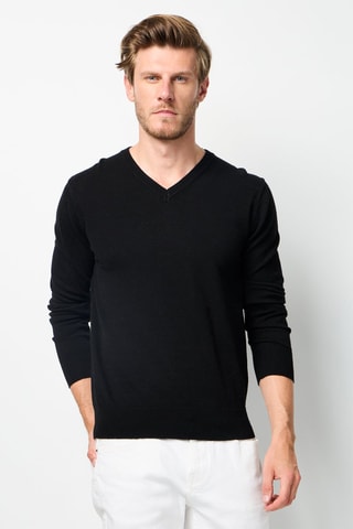 Camisola em caxemira - Preto