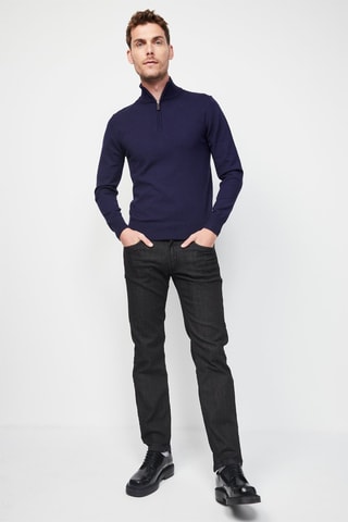 Kasjmier Trui Marineblauw