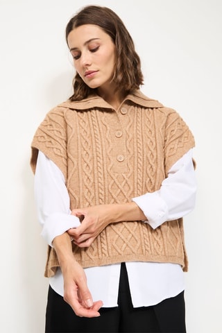 Kasjmier Trui - Camel