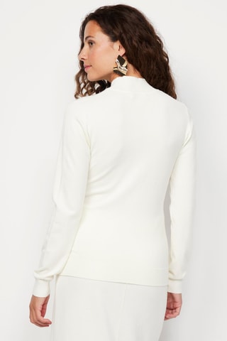 Camisola em caxemira Branco